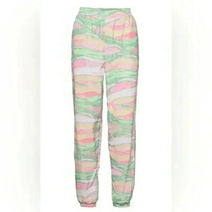 NWT|Adidas Pink Marble Track/Jogger Pants, SMALL